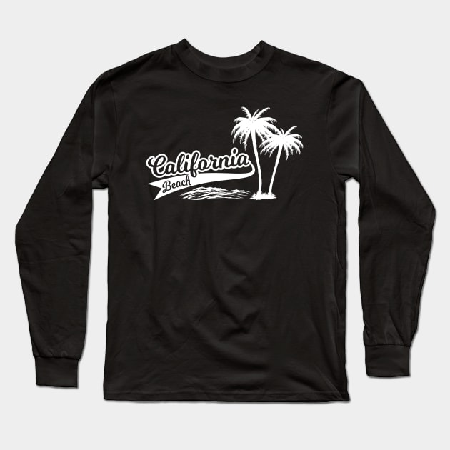 California Beach Long Sleeve T-Shirt by Casual Wear Co.